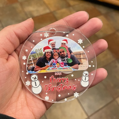 Personalized Christmas Ornament, Christmas Gift, Acrylic Picture ...