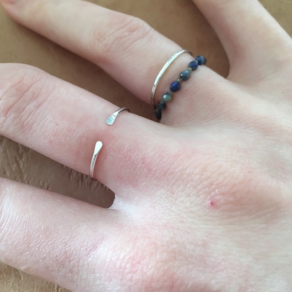 Thin Minimalist Simple Ring, 14k Gold Filled and Sterling Silver · Tiny ...