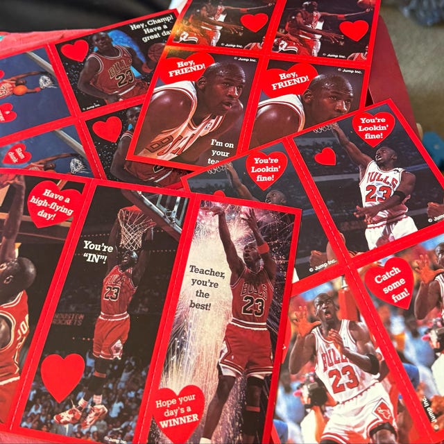 Michael Jordan Valentines Cards From the Early 90s • Unopened