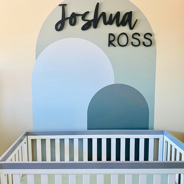 Sunrise Modern Arch Wall Decal | Peel and Stick Arch Wall Sticker ...