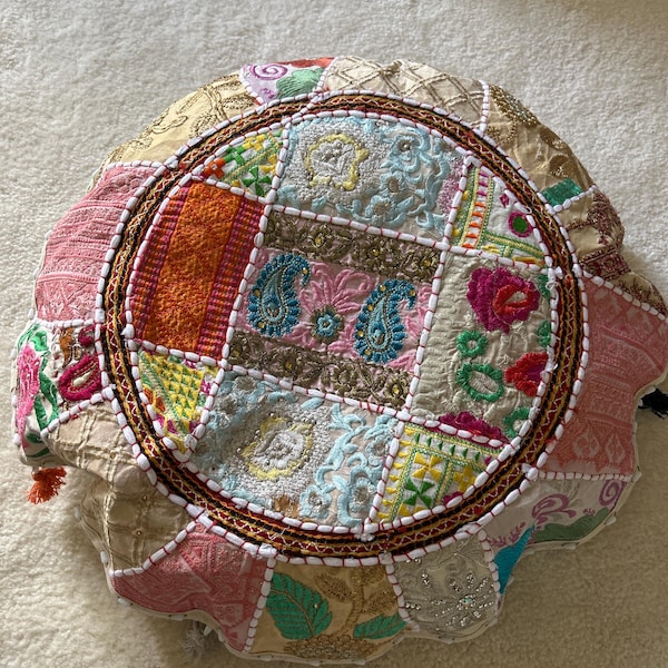 Indigo Patchwork Anti-Roll Side Pillow