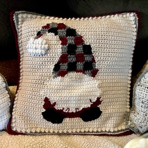 Crochet Pattern, Christmas Crochet, Instant Download, Gnome Pillow ...