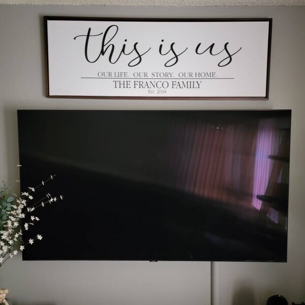 This is Us Sign | Family Name Sign | Last Name Sign | Family Wall Art ...