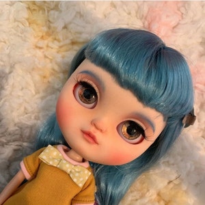 Blythe custom doll, Pogy doll, ooak doll hair blue Takara bl - Inspire  Uplift