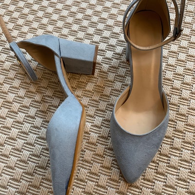 dusty blue shoes womens