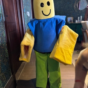 Custom Roblox Noob Full Body Costume | Noob Costume | Roblox Halloween  Costume