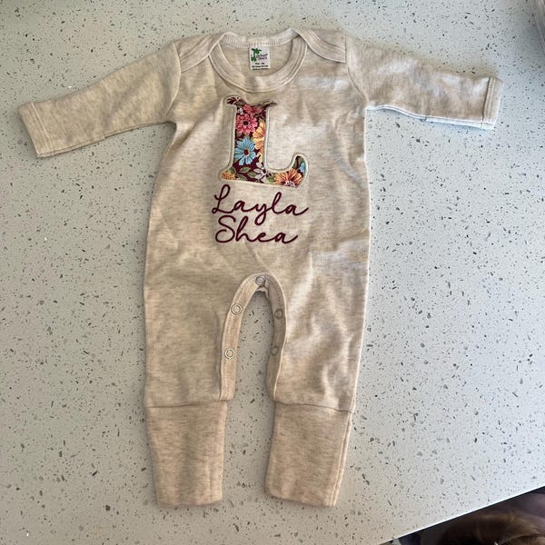 Gray Stylish Baby Romper With Bow Tie