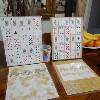 12 Printable Po-ke-no Cards, Wildflower Themed Keno Cards, Keno Playing ...