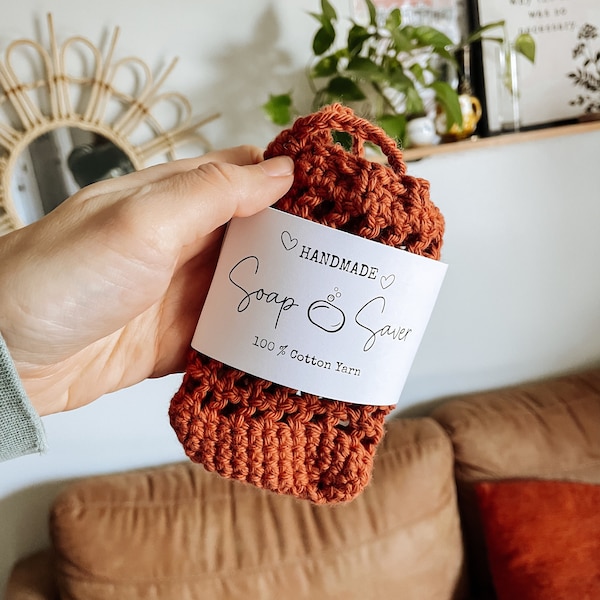 PRINTABLE Washcloth Wrap Labels Crochet Knit Washcloth Tags PDF ...