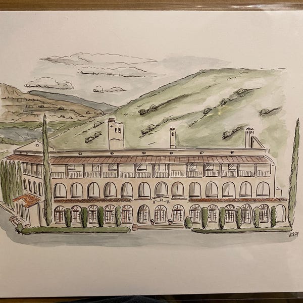 Custom House Hand-drawn Sketch 8x10 Pen Ink Drawing Doodle Bar Home ...