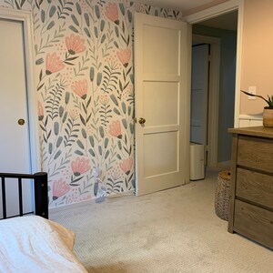 Easy install Removable Wallpaper Ships FREE! Merritt Botanical Fern Wallpaper Mural Wall D\u00e9cor Decal
