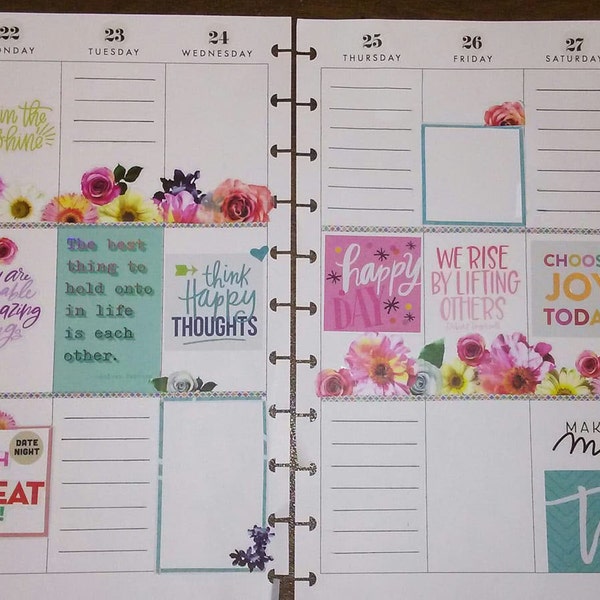 BIG HAPPY PLANNER Printable Insert, Weekly Vertical Undated, Happy ...