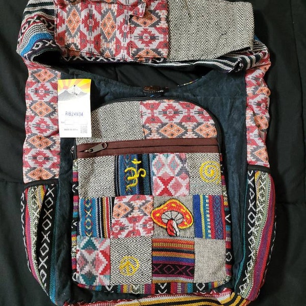 Neon Floral Hummingbirds Crossbody Bag