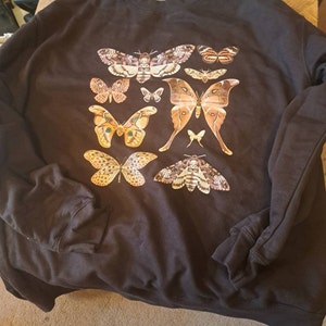 Cottagecore Moth Sweatshirt,goblincore Goth ,grunge Fairycore Clothing ...