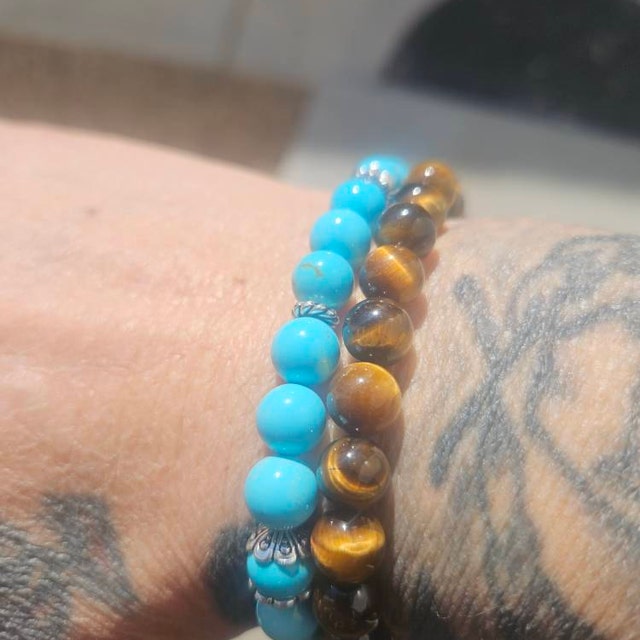 AAA Genuine Tiger Eye Bracelet, Natural Yellow Tiger's Eye