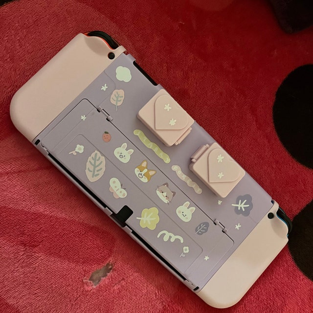 Starry Forest Cat Panda Cute Nintendo Switch Oled Case With Game