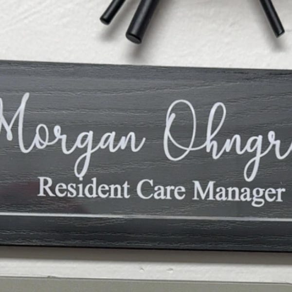 Custom Office Name Plate,modern Design Gold Acrylic,for Boss Gift - Etsy