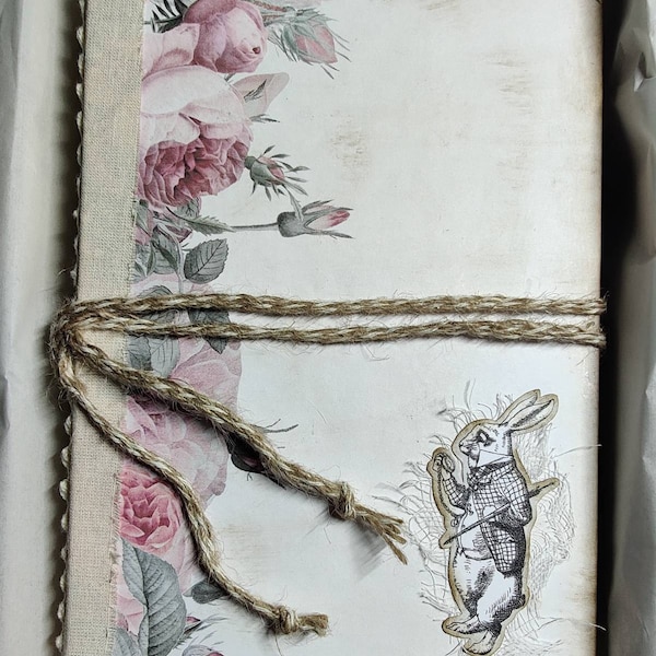 Alice in Wonderland, Junk Journal Kit, Shabby Chic, Pastel, My Porch ...