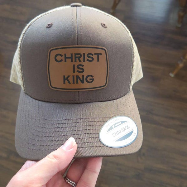 Custom Trucker Leather Patch Hat, Company Brand, Personalized Logo or ...