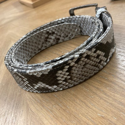 Genuine Real Cobra Snake Skin Leather and Head Belt Handmade - Etsy