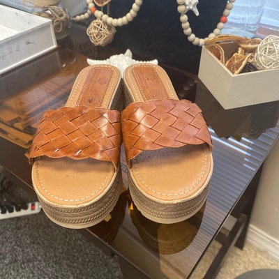 platform huarache sandals