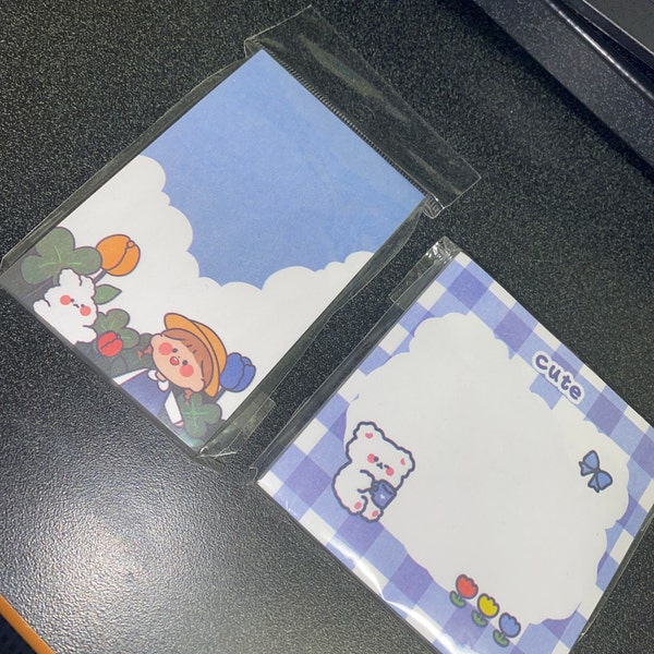 Cute Bear Memo Pads( Sticker Note)| 80 Sheets Kawaii Mini Note Pad - Etsy