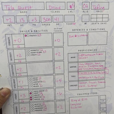 Item Cards for D&amp;D Fillable and Printable Pdf Minimalist Design Print ...