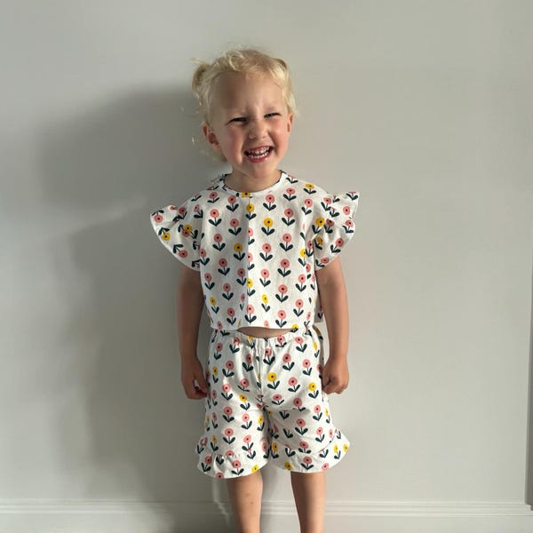 Top and Shorts Pattern for Kids, Top Pattern, Kids Pattern, PDF Pattern ...