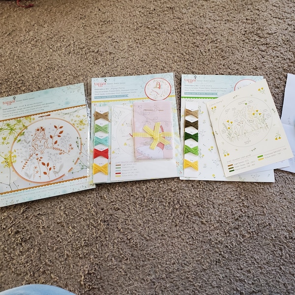 Flying Fairy - Embroidery Kit, Hand Embroidery, Fairy Nursery ...