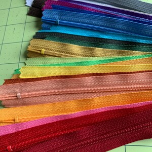 Special Price - 25 Assorted YKK All Purpose Zippers- Available in 3,4,5,6,7,8,9,10,12,14,16,18,20 and 22 Inches photo