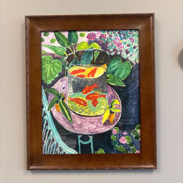 Henri Matisse Goldfish Print, Mid Century Modern Nature Wall Art 6