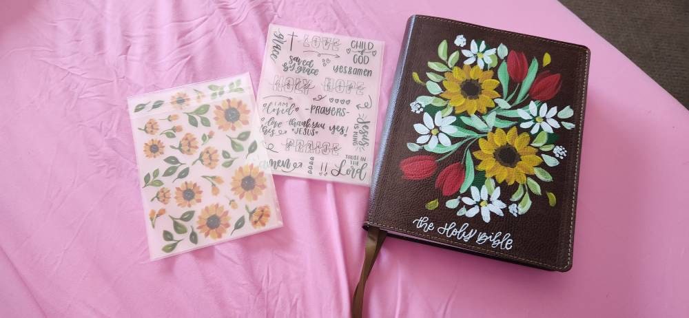 Bible and Planner Clear Stickers