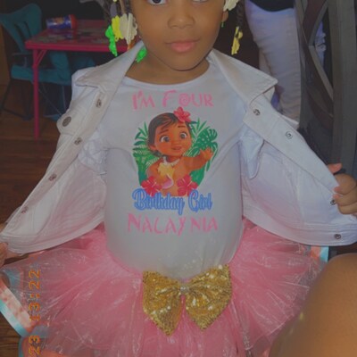 Frozen Elsa 4th Birthday Dress - Custom Name Tutu Outfit For Toddler Girls (Sizes 1T-6)
