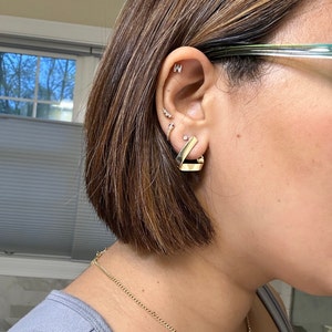 【STONEHENgE】Edge〜14K Triangle Earrings SA24A09P〜ピアス STONEHENgE】Edge〜14K Triangle Earrings SA24A09P〜ピアス