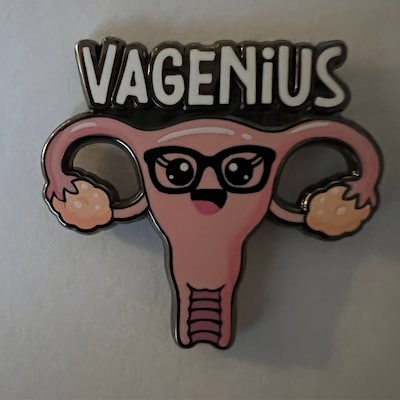 Vagenius Enamel Pin, 1.25 Cute Uterus Pin, Nursing Pins, Womens Health ...