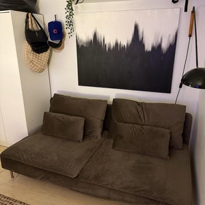 Soderhamn 3 seat sofa cover,Bean paste color covers fit Soderhamn 3 seat sofa,400 fabric options for custom made