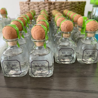 Mini Tequila Custom Label 50ML, Birthday Labels, Groomsmen Gift, Mini ...