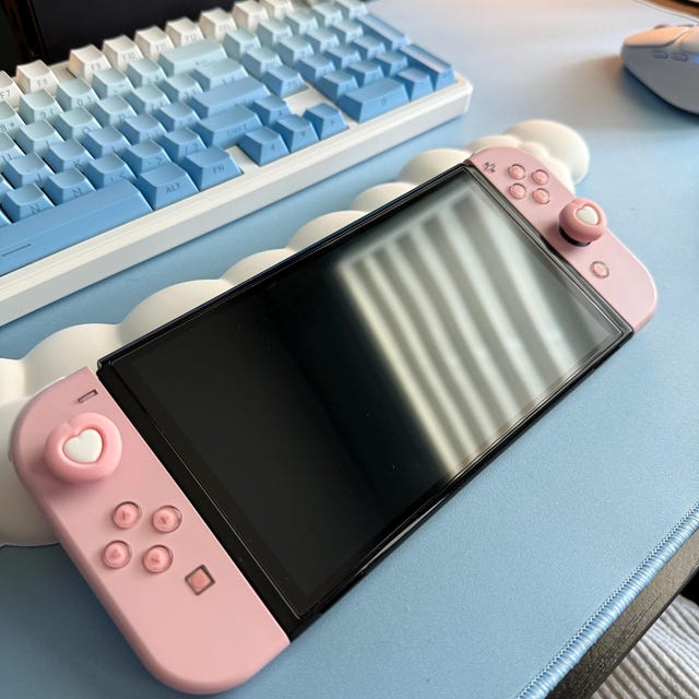 【桜ピンクカスタム】Nintendo Switch一式 Amazon.com: eXtremeRate Cherry Blossoms Pink DIY Replacement Shell