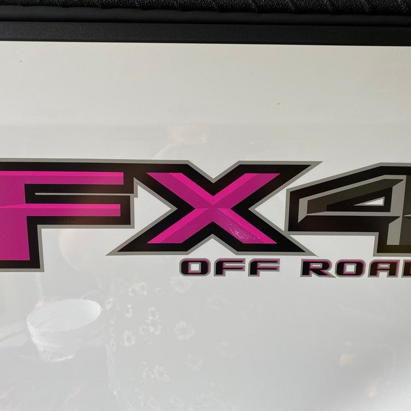 Pink F150 Sticker FX4 off Road Decals Truck Stickers HOT PINK Fits Ford F150 (2015-2020 ...