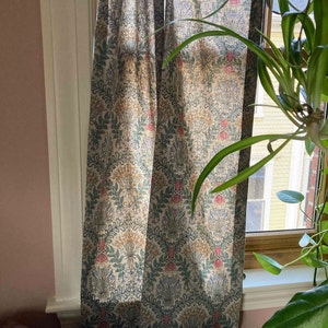 Modern Vintage Subtle Botanical Pattern Washed Linen Cotton - Etsy UK