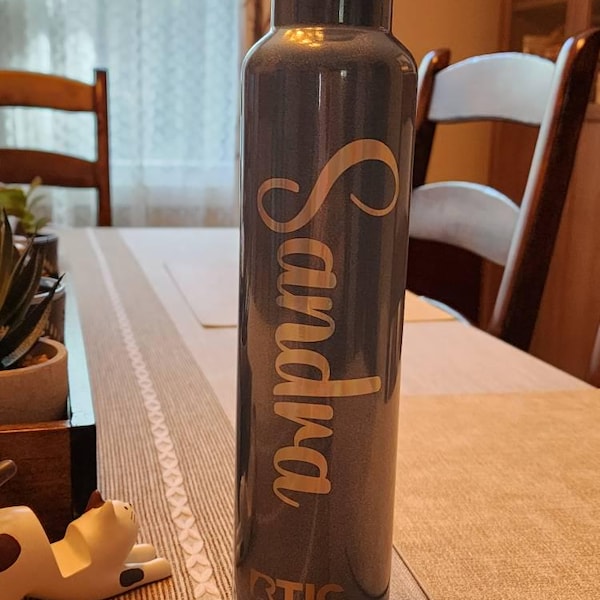 Name Stickers for Water Bottles, Vinyl Name Sticker Decal, Custom Decal ...