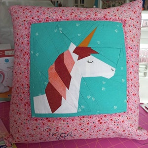 Unicorn Paper Piecing Pattern in PDF - Etsy
