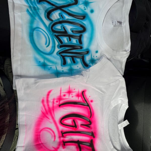 Personalized Airbrush Crop Top Airbrush Hoodie Airbrush T Shirt Etsy