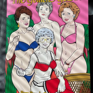 The Golden Gilfs Golden Girls Adult Parody Coloring Book Adult Coloring