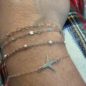 Customer photo, Airplane Bracelet