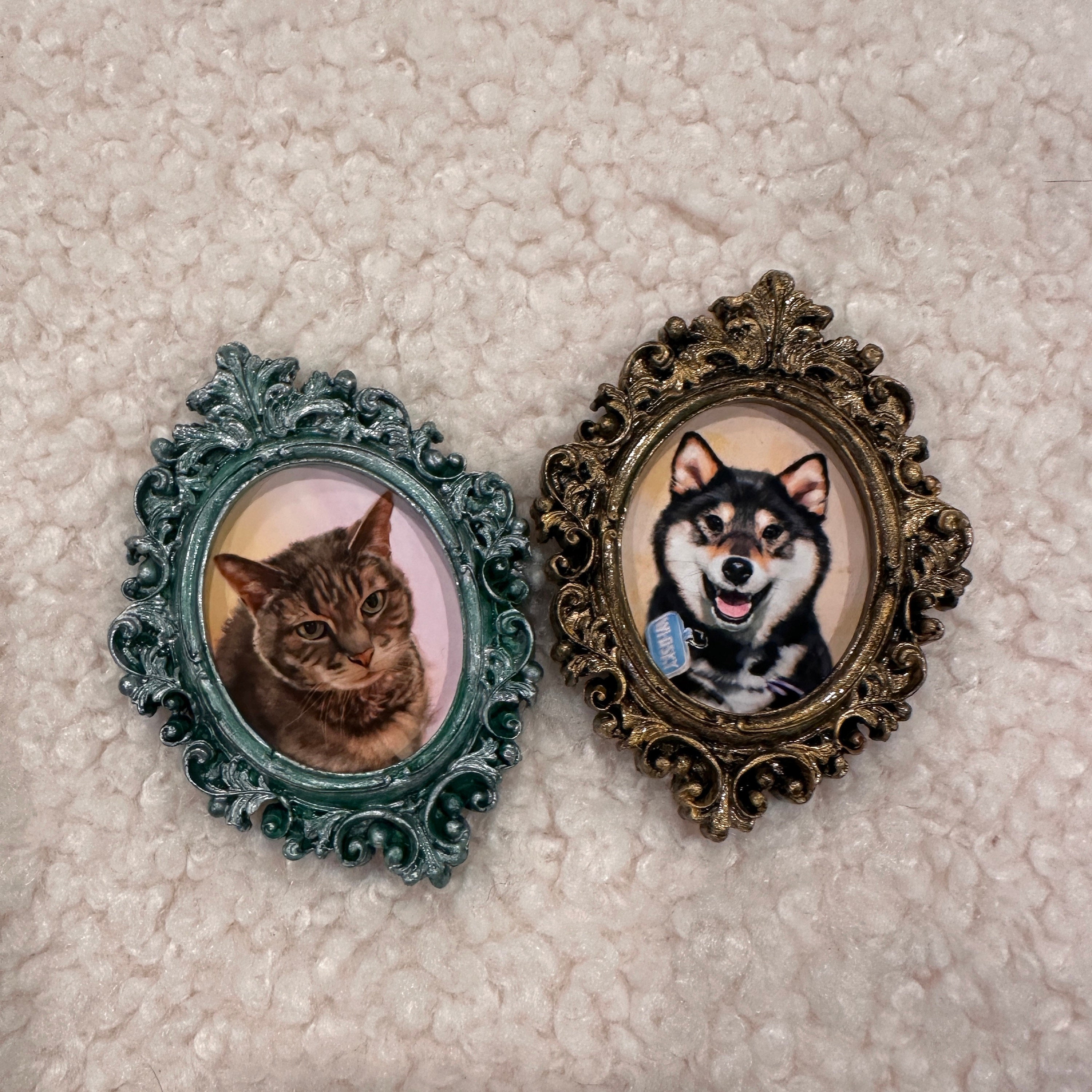 Custom Pet Portrait Magnets, Vintage Oil Painting Style, Best Gift for Pet Owner and Lover