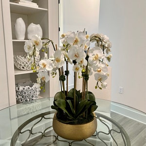 Orchid Centerpiece Flower Arrangement for Dining Table Floral Table Arrangement for Luxury ...