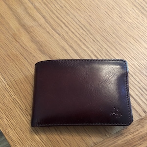 VISCONTI Burnished Tan Leather Wallet Handmade Wallet With Cash, Card ...