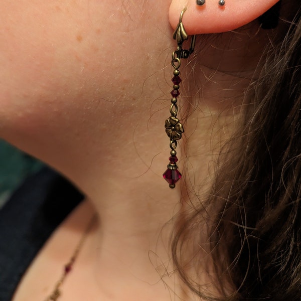 Oversized Gold Tone Floral Filigree Drop Earrings For Women Statement Jewelry For Everyday Or Formalwear