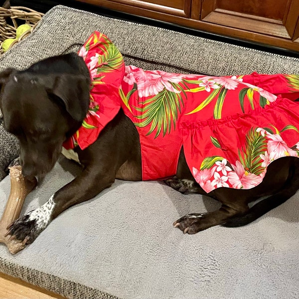 Purple Aloha Dog Dress